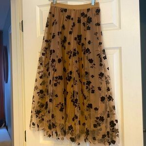 Chic wish elastic midi skirt